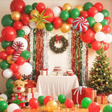 Christmas Balloon Arch Kit 101pcs Red White Green Gold Balloons for Holiday Party