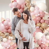 Dusty Pink Balloon Arch Kit: Boho Party Garland Décor