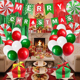 Christmas Balloon Garland Kit: Candy Cane, Gift Box Foil Balloons