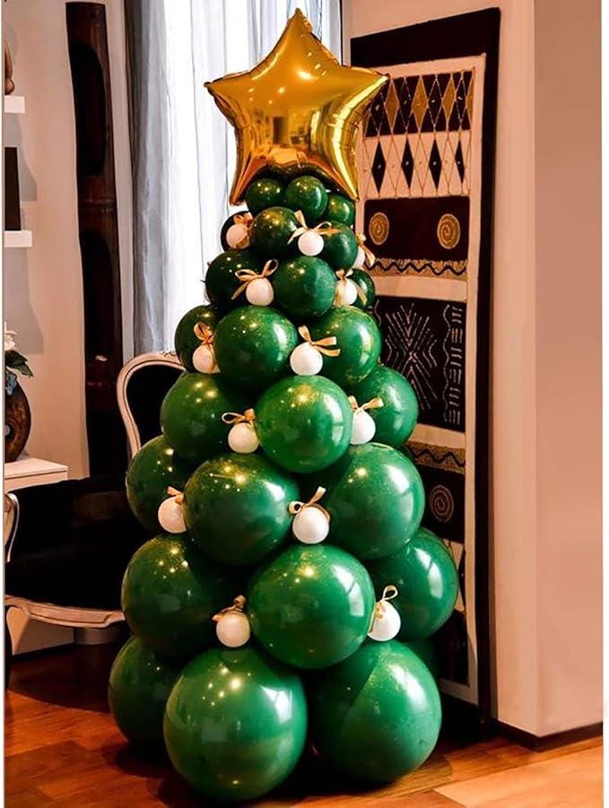 Christmas Balloon Arch Kit 96Pcs with Tree Balloons for Holiday Party Décor