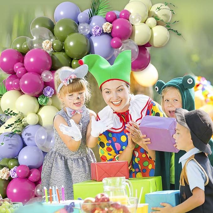 Green & Pink Balloon Arch Kit, Party Garland Décor