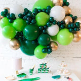 Dark Green Balloon Arch Kit 123Pcs Hunter Emerald Green Balloons for Christmas Jungle Party