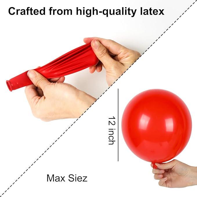 Christmas Balloon Arch Kit: Red, Green, Gold, Silver Balloons (110 Pcs)