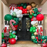 102-Piece Dark Green Balloon Arch Kit with Various Sizes for Jungle Birthday Party Decor