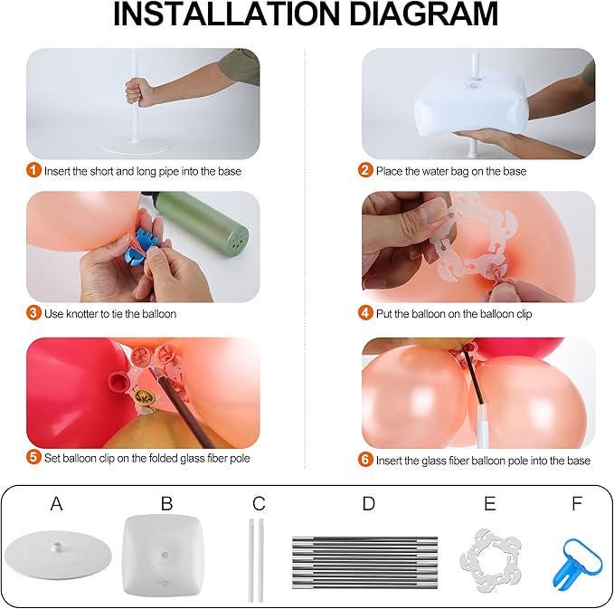 Adjustable Balloon Arch Kit, Reusable Party Decoration