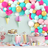 Pastel Balloon Arch Kit: Teal, Pink, Green & Gold Party Decor