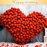50-Pc 12-Inch Dark Red Latex Balloons for Weddings, Birthdays & Holiday Parties