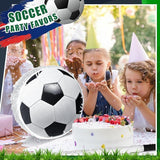 Soccer Ball Pinata Set with Blindfold, Baton, Mini Balls, and Party Accessories