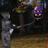 Aoriher Halloween Black Cat Pinata with Stick and Blindfold for Spooky Party Fun