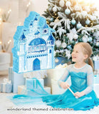 Princess Winter Piñata Blue Ice Castle for Girl Birthday and Christmas Party Fun