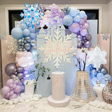 Winter Wonderland Balloon Arch Kit Pink Purple Blue Silver Party Decor