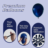 145-Piece Navy Blue Balloon Arch Kit in Various Sizes for Parties & Events