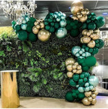 Green and Gold Balloons 12 Inch Emerald Sage Gold Confetti for Party Decorations
