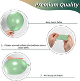 Green and Gold Balloons 12 Inch Emerald Sage Gold Confetti for Party Decorations