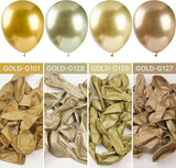 50 Pcs 12 Inch Metallic Gold Balloons for Balloon Arch Birthday Party Decorations