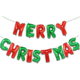 Merry Christmas Letter Foil Balloon Banner for Holiday Party Decorations