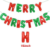 Merry Christmas Letter Foil Balloon Banner for Holiday Party Decorations