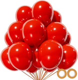 110PCS Red Latex Balloons 12 Inch for Birthday Valentine Wedding Party Decorations