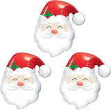 3PCS Santa Claus Foil Balloons Set for Christmas and New Year Party Decorations