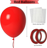 100PCS Red Latex Balloons 12 Inch for Graduation Wedding Valentine Christmas and Party Decorations