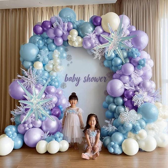 Frozen Balloon Arch Kit, Winter Party, Snow Princess Theme