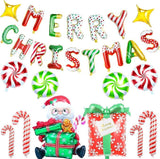 13pcs Santa Claus Christmas Balloon Set for Party and Holiday Decorations