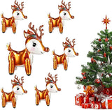 6pcs Reindeer 3D Balloons for Christmas Party and Birthday Decorations