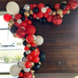 130pcs Red Latex Balloon Set for Wedding Birthday and Christmas Decorations
