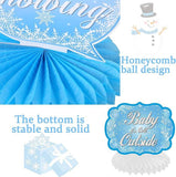 Winter Party Table Centerpieces 13pcs Snowflake Snowman Decorations for Birthday Party