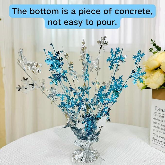 Snowflake Table Centerpieces 2pcs Holiday Decorations for Home and Birthday Party