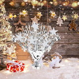 Silver Foil Spray Table Centerpieces 4pcs 12’’ Winter Wedding Birthday Christmas Decor