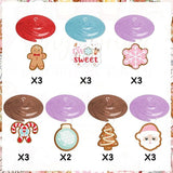 Pink Christmas Gingerbread 2nd Birthday Hanging Swirl Decor 20pcs Snowflake Candy Streamers
