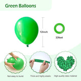 50-Pack 12-Inch Green Latex Balloons for Birthday, Baby Shower & Party Decor