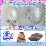 Winter Wonderland Balloon Arch Kit Blue Purple White Snowflake Party Decor