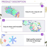 Iridescent Holographic Party Decorations 29 Pcs Rainbow Swirl Streamers Snowflake Garland