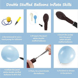 108-Piece Pearl Blue Balloon Arch Kit in Multiple Sizes for Parties & Showers