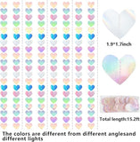 Iridescent Heart Garland Set for Wedding Bachelorette Party and Valentines Decor