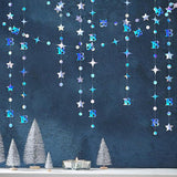 Iridescent 18th Birthday Number Garland with Twinkle Star Streamer for Party Decor