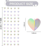 Iridescent 37FT Heart Garland Banner for Wedding Engagement Birthday and Party Decor