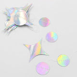 Iridescent Star Party Streamer Banner for Birthday Wedding Baby and Bridal Shower Decor