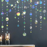Iridescent Star Garland, Galaxy Party Decorations