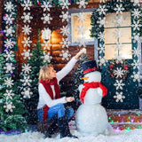36 Piece Silver Snowflake Garland Winter Wonderland Hanging Decor