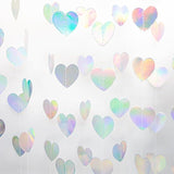 Iridescent Party Decorations 52 Ft Paper Heart Garland Streamers Banner