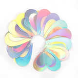 Iridescent Holographic Heart Garland 56 Ft Neon Love Hanging Streamers Decor