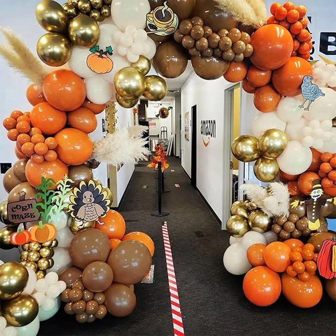 Fall Balloon Arch Kit for Thanksgiving Baby Shower and Pumpkin Harvest Party