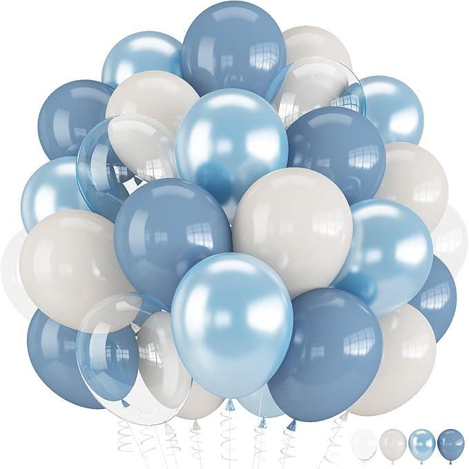 Pink White Snowflake Balloon Arch with Silver and Clear Balloons for Winter Birthday Party