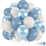 Pink White Snowflake Balloon Arch with Silver and Clear Balloons for Winter Birthday Party