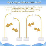 8.2FT & 6FT Balloon Arch Kit with Stand Pump for Birthday Wedding Party Decor