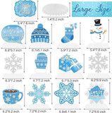 Winter Party Table Centerpieces 13pcs Snowflake Snowman Decorations for Birthday Party