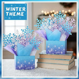 Glitter Winter Party Table Centerpieces 6 Sets 78pcs Snowflake Decorations for Birthday